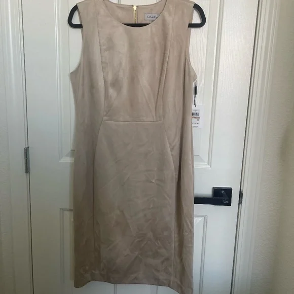 Calvin Klein | Dresses | Calvin Klien Faux Suede Dress Nwt | Poshmark